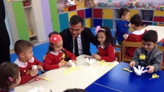 İlçe Milli Eğitim Müdürümüz  Mustafa UZUNLAR´ın  Toptepe  İlkokulu  anasınıfı öğrencilerini  ziyareti.