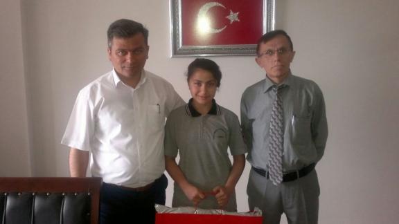İlçemiz Hacıismail Ortaokulu Öğrencisi Gülnur SEKMEN  