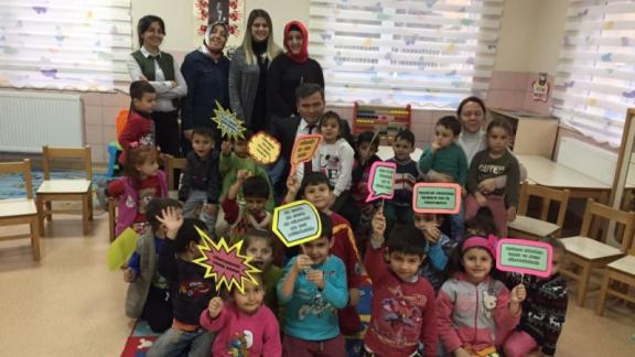 "Misafir Ol Gel Bana" Projesi Kapsamında İlçe Milli Eğitim Müdürümüzün Gülbahar Hatun Anaokulu Ziyareti